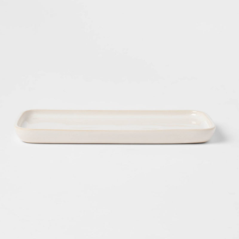 Ceramic Vanity Tray White - Threshold
