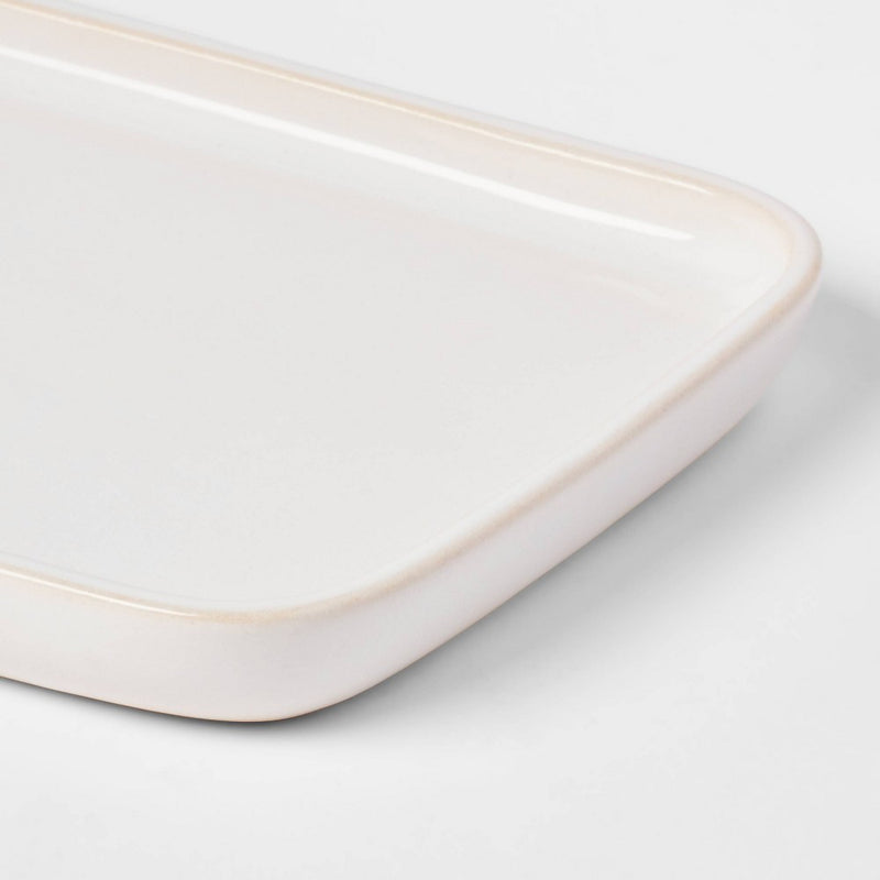 Ceramic Vanity Tray White - Threshold