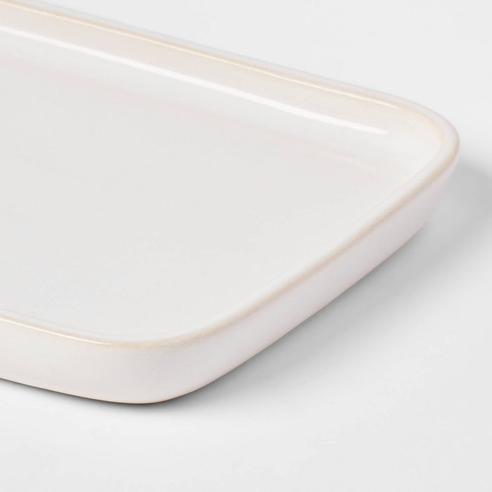 Ceramic Vanity Tray White - Threshold