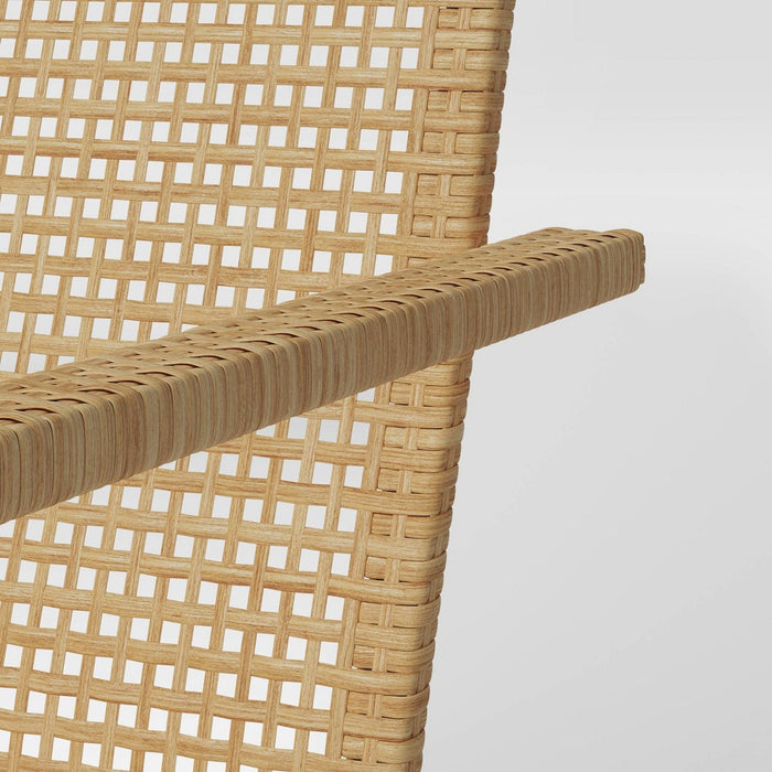 Stacking Steel Outdoor Patio Chairs, Arm Chairs Brown - Threshold: Rust-Resistant, No Assembly Required (LOCAL PICKUP ONLY)