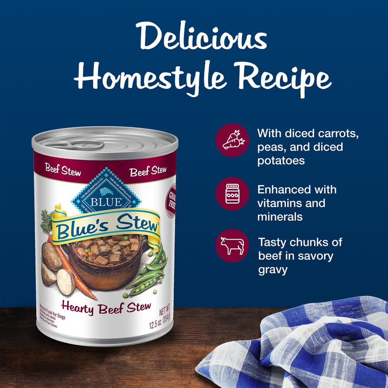 Blue Buffalo Blue's Stew Natural Adult Wet Dog Food Hearty Beef Stew - 12.5oz