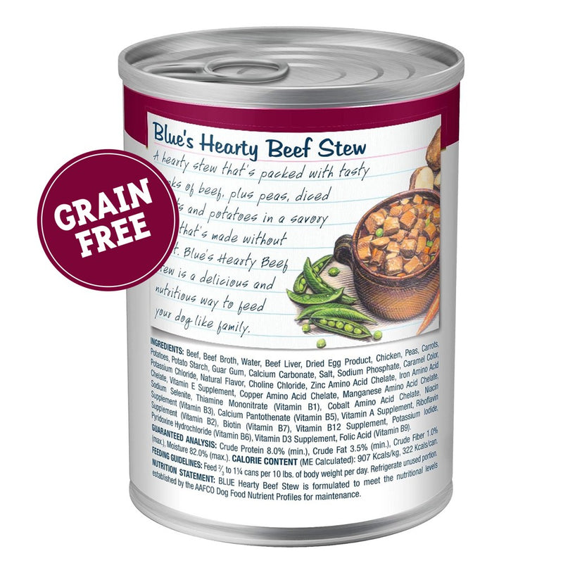 Blue Buffalo Blue's Stew Natural Adult Wet Dog Food Hearty Beef Stew - 12.5oz