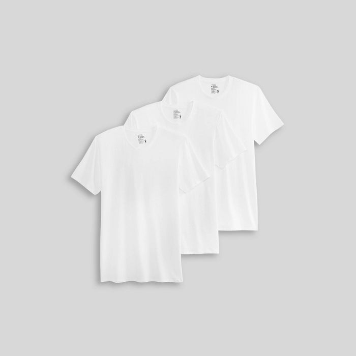 Jockey Generation Men's Cotton Stretch Crewneck 3pk T-Shirt - White S