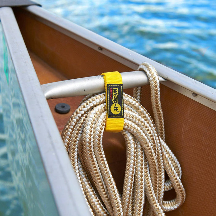 LOT OF 3!!! Wrap-It Quick Storage Straps 12" 6pk Yellow LOT OF 3