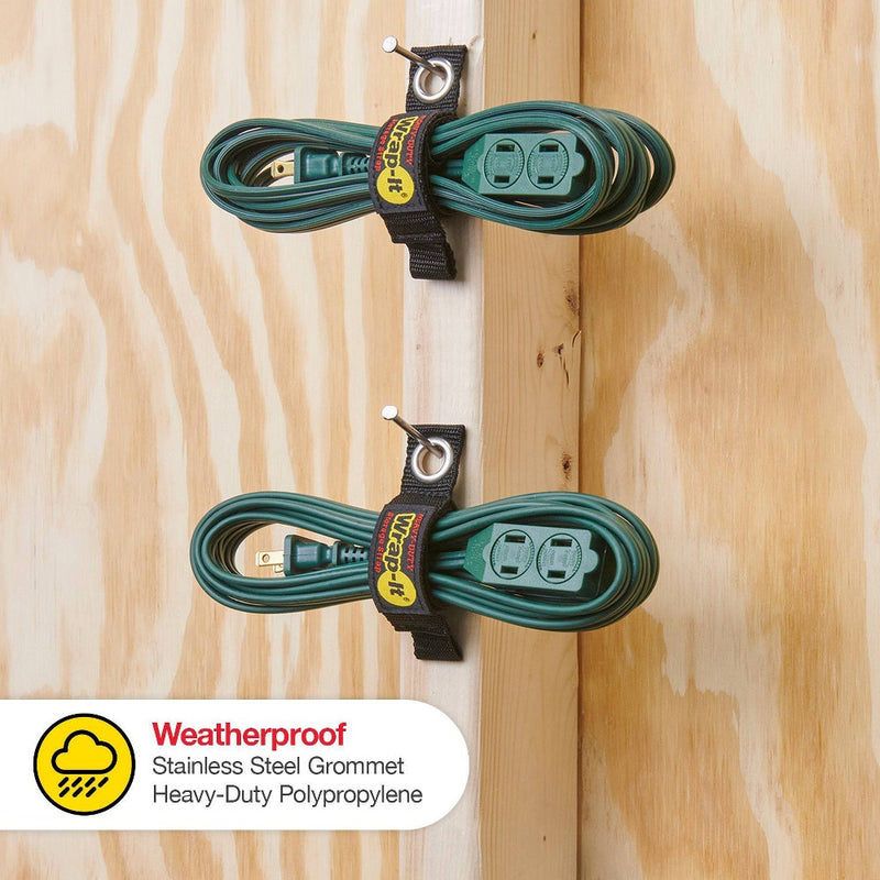 LOT OF 2 Wrap-It Heavy Duty Storage Straps 7" 4pk LOT OF 2