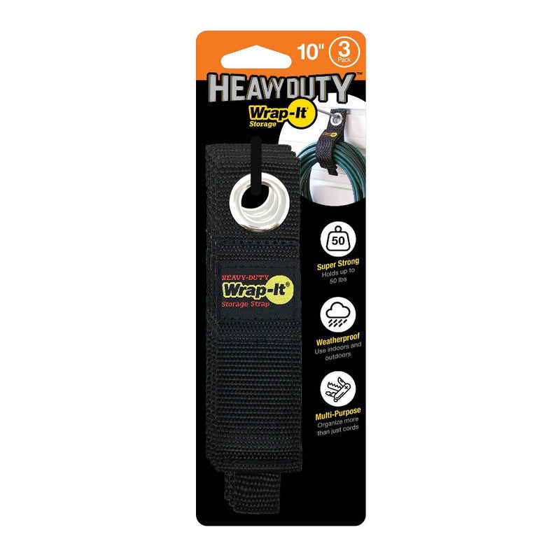 Wrap-It Heavy Duty Storage Straps 10" 3pk LOT OF 2