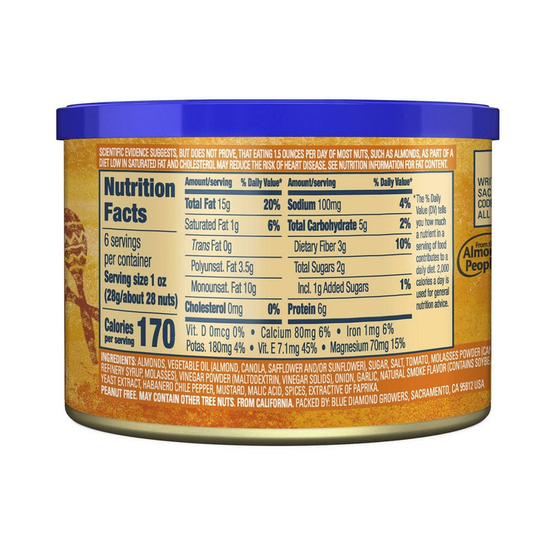 Blue Diamond Almonds Bold Habanero Bbq - 6oz