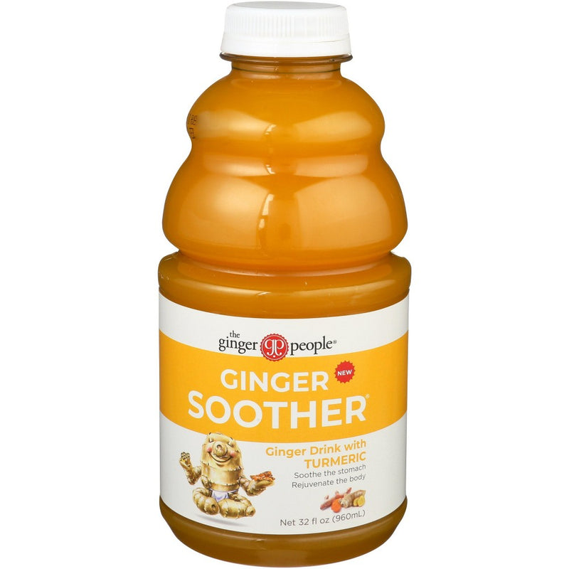 Ginger People Bev Ginger Turmeric Soother - Pack of 12 - 32 oz (LOCAL PICKUP ONLY)