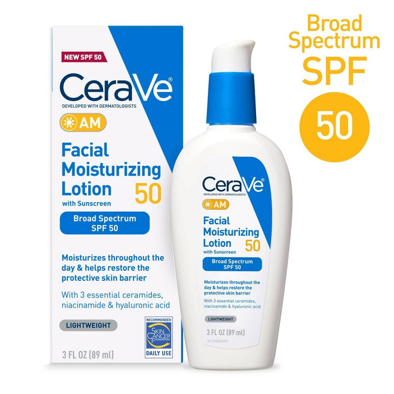 CeraVe Facial Moisturizing Lotion AM SPF 50 - 3 fl oz