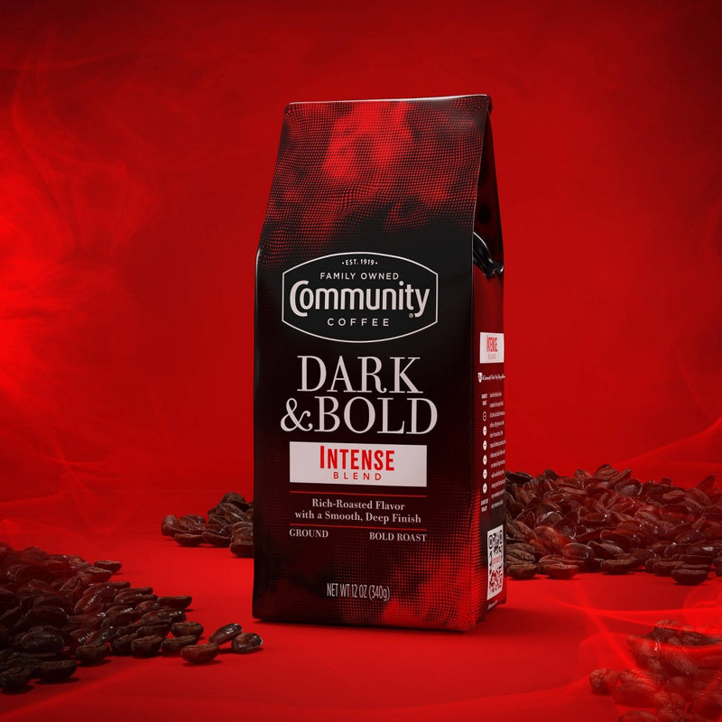 Community Coffee Dark & Bold Premium Dark Roast Ground Coffee - 12oz