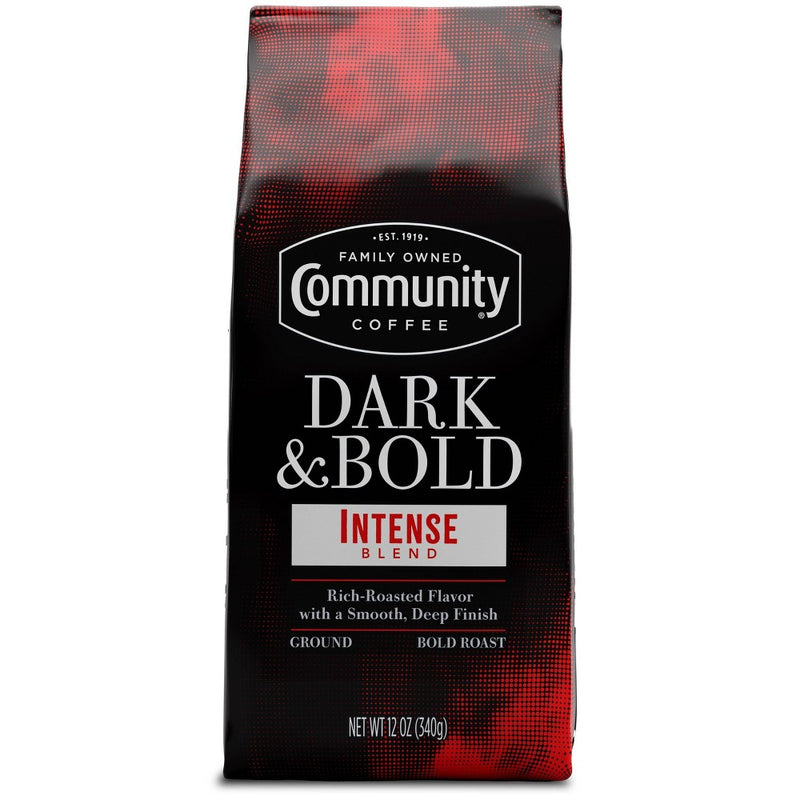 Community Coffee Dark & Bold Premium Dark Roast Ground Coffee - 12oz