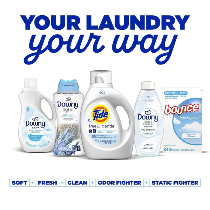 Downy Ocean Mist Light In-Wash Laundry Scent Booster Beads - 5.7oz