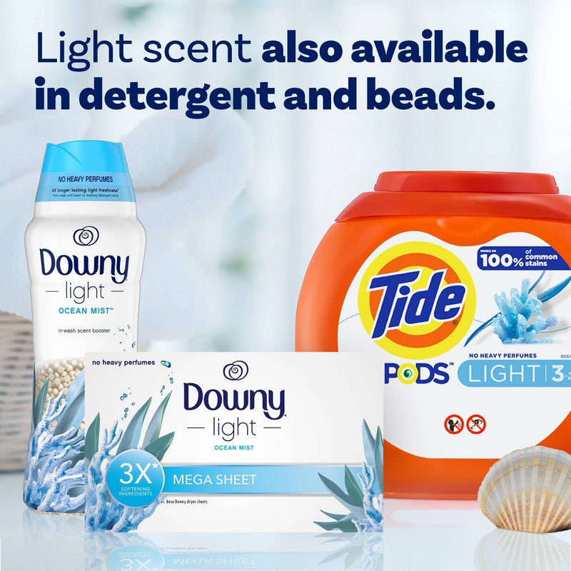 Downy Ocean Mist Light In-Wash Laundry Scent Booster Beads - 5.7oz