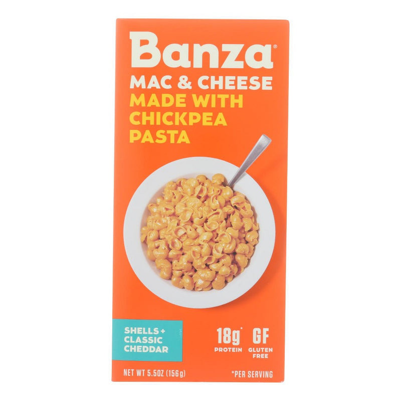 Banza Mac and Cheese Chickpea Pasta Shells & Classic Cheddar