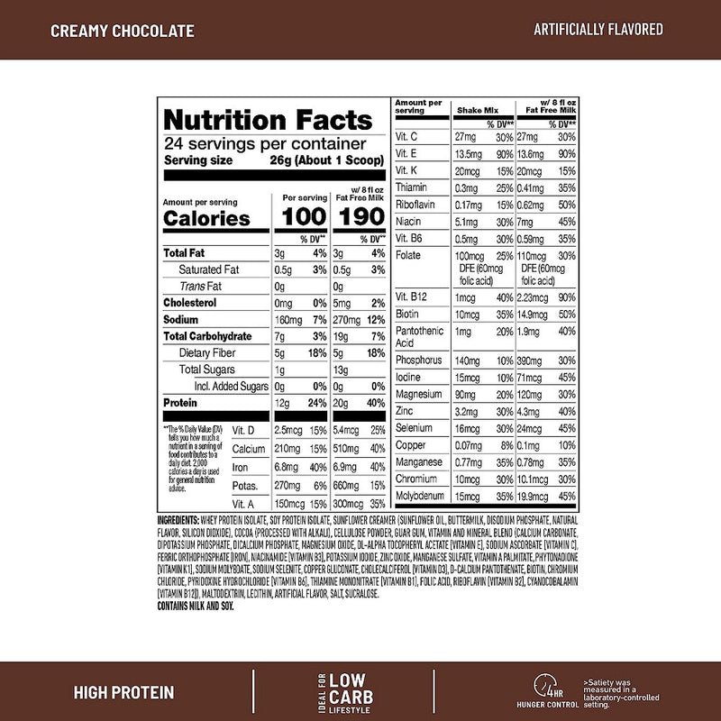 SlimFast Advanced Nutrition High Protein Smoothie Mix - Creamy Chocolate - 11.01oz