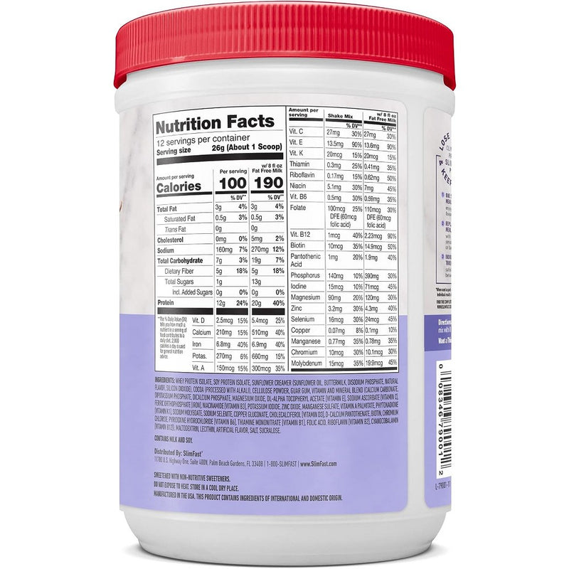 SlimFast Advanced Nutrition High Protein Smoothie Mix - Creamy Chocolate - 11.01oz