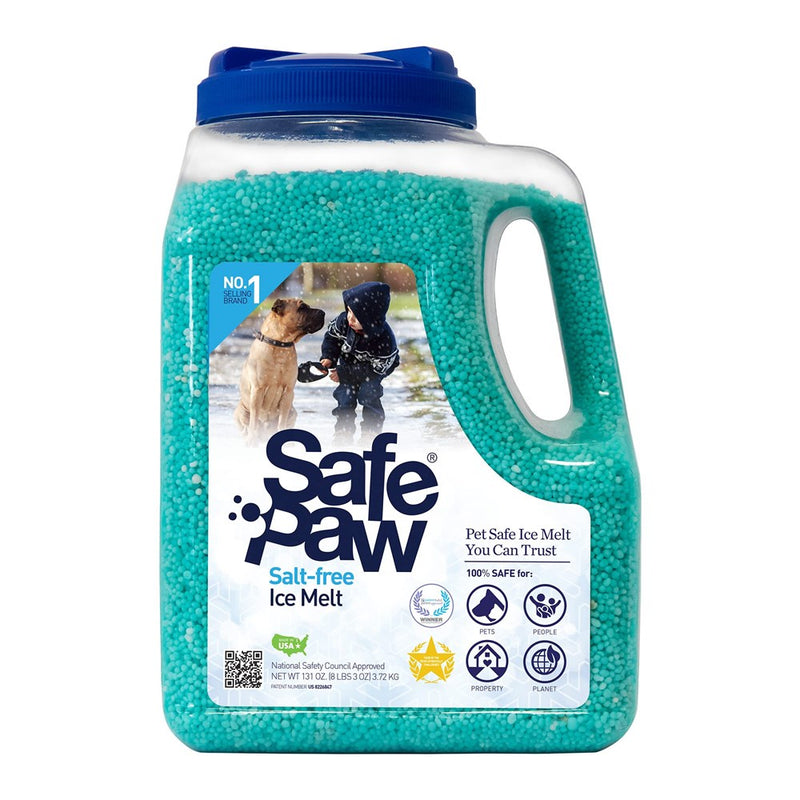 Safe Paw, Dog/Child/Pet Safe 100% Salt And Chloride Free With Traction Agent, Non-Toxic, Fast Acting, Lasts 3X Longer