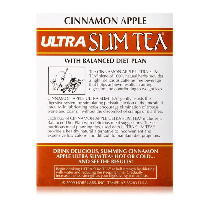 Hobe Labs Ultra Slim Cinnamon Apple Tea - 1 Box/24 Bags