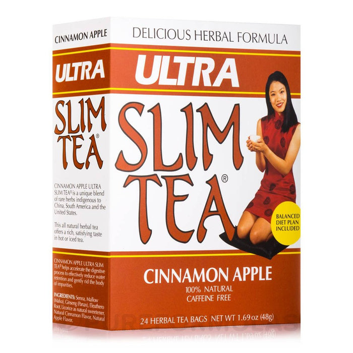 Hobe Labs Ultra Slim Cinnamon Apple Tea - 1 Box/24 Bags
