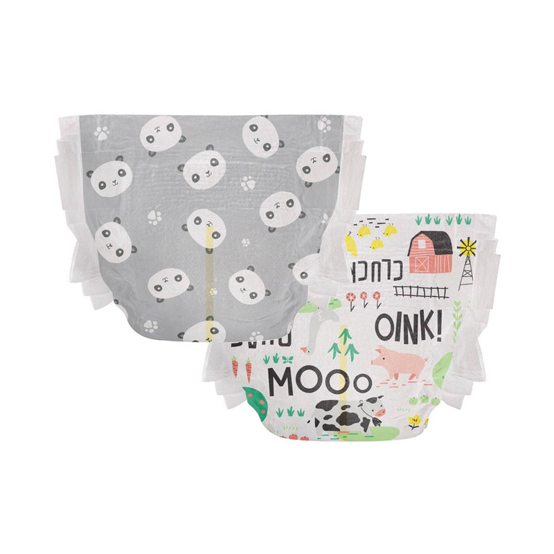 The Honest Company Clean Conscious Disposable Diapers Barnyard Babies & Pandas - Size 2 - 72ct
