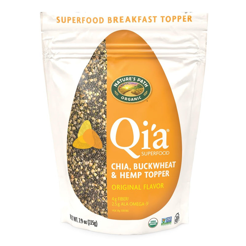 Nature's Path Qi'a Superfood Organic Gluten Free Original Chia, Buckwheat And Hemp Cereal Topper, 7.9 Ounce, Non-GMO, 6G Plant Based Protein, 2.5 Grams Of ALA Omega-3S, By Nature's Path