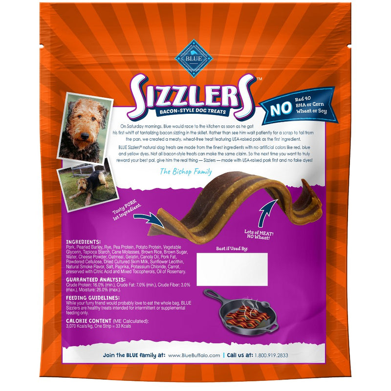 Blue Buffalo Sizzlers Pork Flavor Dog Treats - 6oz