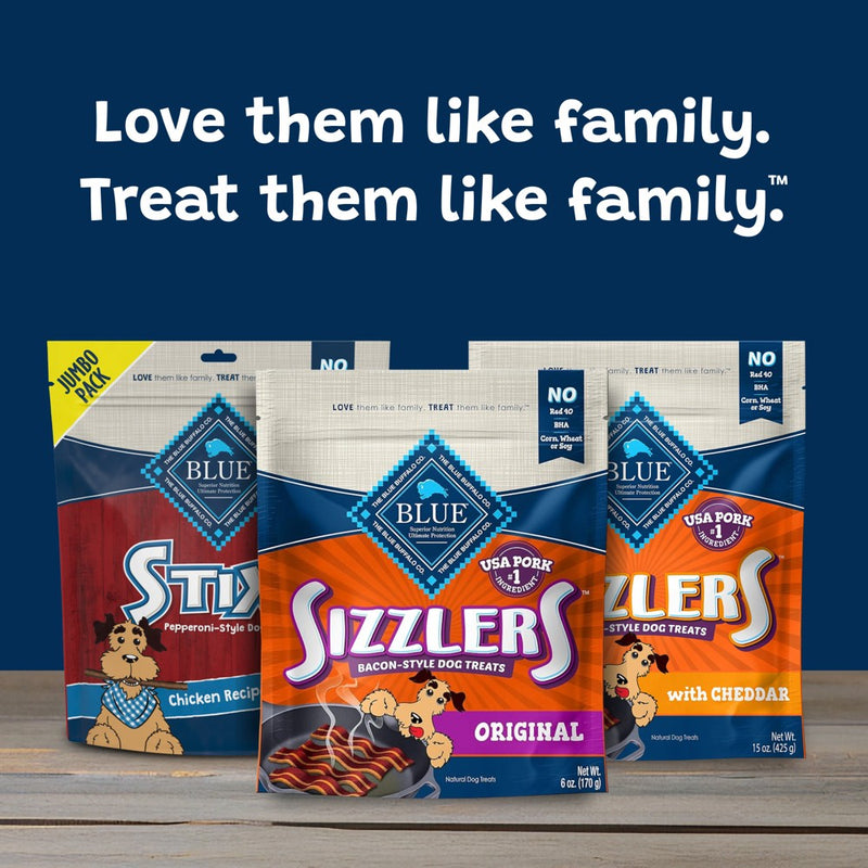 Blue Buffalo Sizzlers Pork Flavor Dog Treats - 6oz