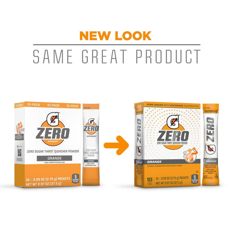 Gatorade GZERO Orange Sports Drink Mix - 1.08oz