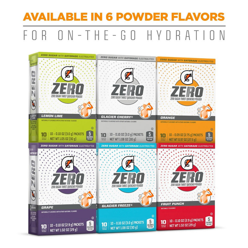 Gatorade GZERO Orange Sports Drink Mix - 1.08oz