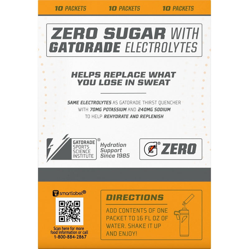 Gatorade GZERO Orange Sports Drink Mix - 1.08oz