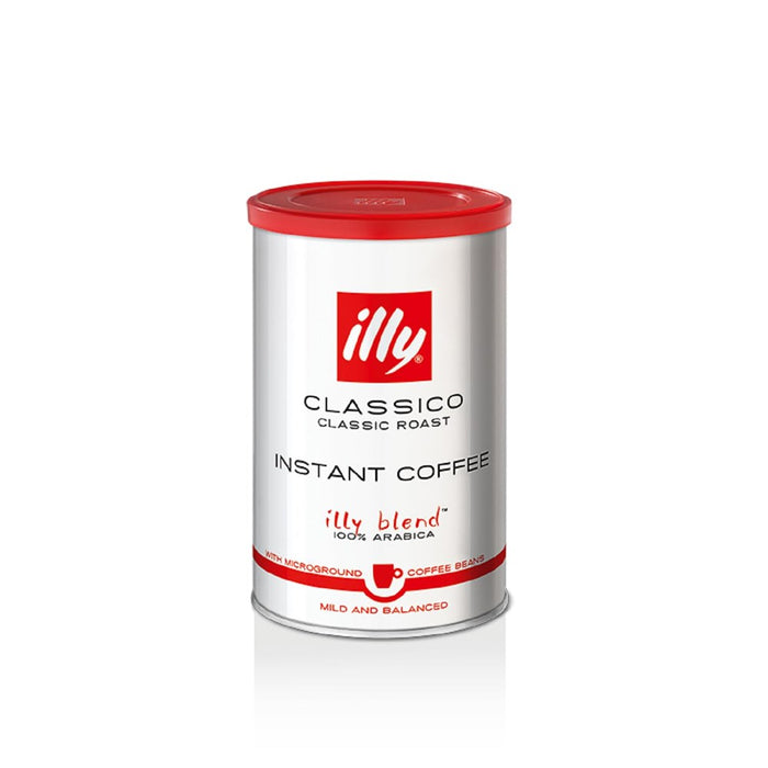 Illy Instant Coffee- 100% Arabica Coffee – Classico Medium Roast - Notes Of Caramel, Orange Blossom & Jasmine - Easy Preparation - Convenient Coffee Instant Format - Roasted In Italy – 3.3 Ounce
