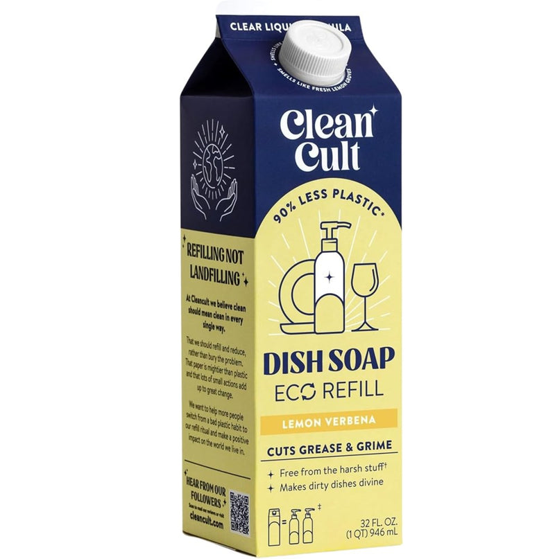 Cleancult Lemon Verbena Liquid Dish Soap Refill - 32 fl oz