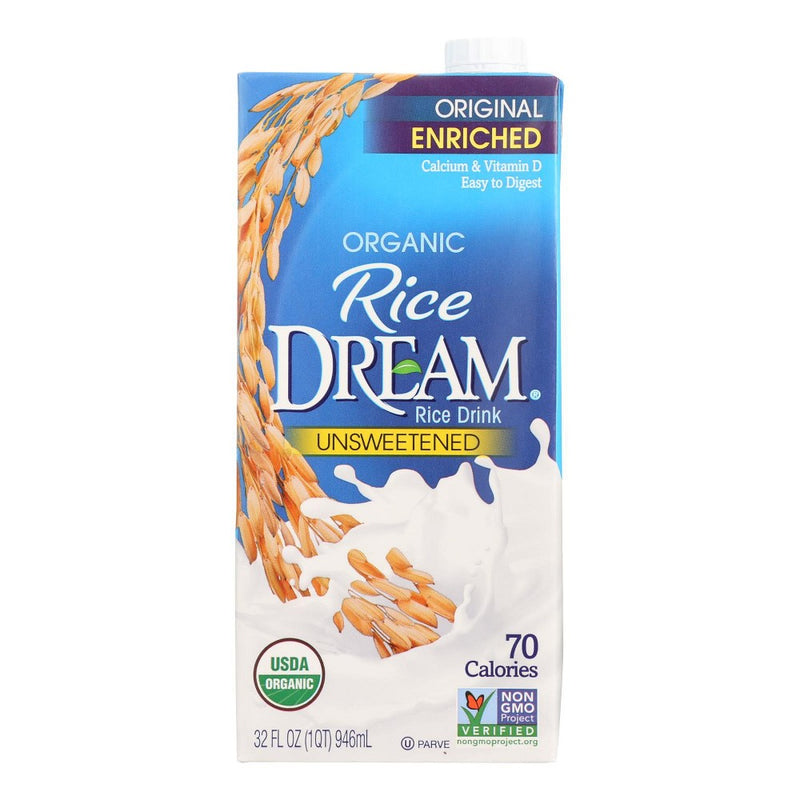 Rice Dream Organic Original Unsweetened Rice Drink - Case of 12/32 oz (LOCAL PICKUP ONLY)