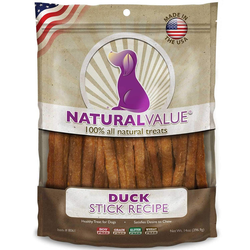 Loving Pets Natural Value All Natural Soft Chew Duck Sticks For Dogs, 14-Ounce