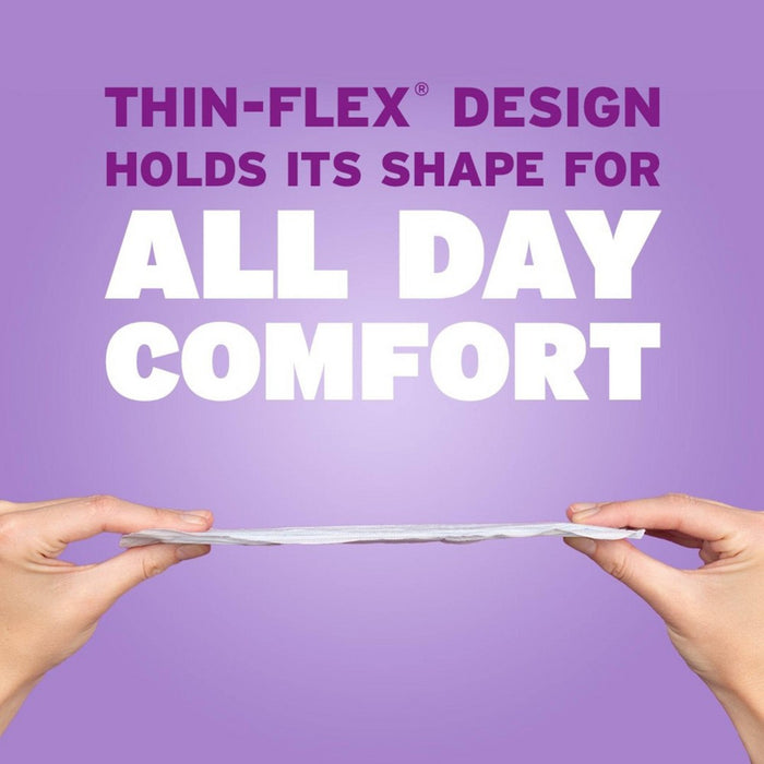 Poise Ultra Thin Incontinence Pads with Wings - Maximum Absorbency - Long Length - 6