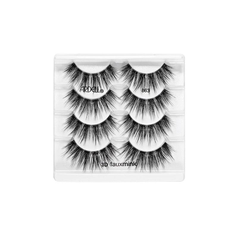 Ardell 3D False Eyelashes - 863 Faux Mink - 4ct