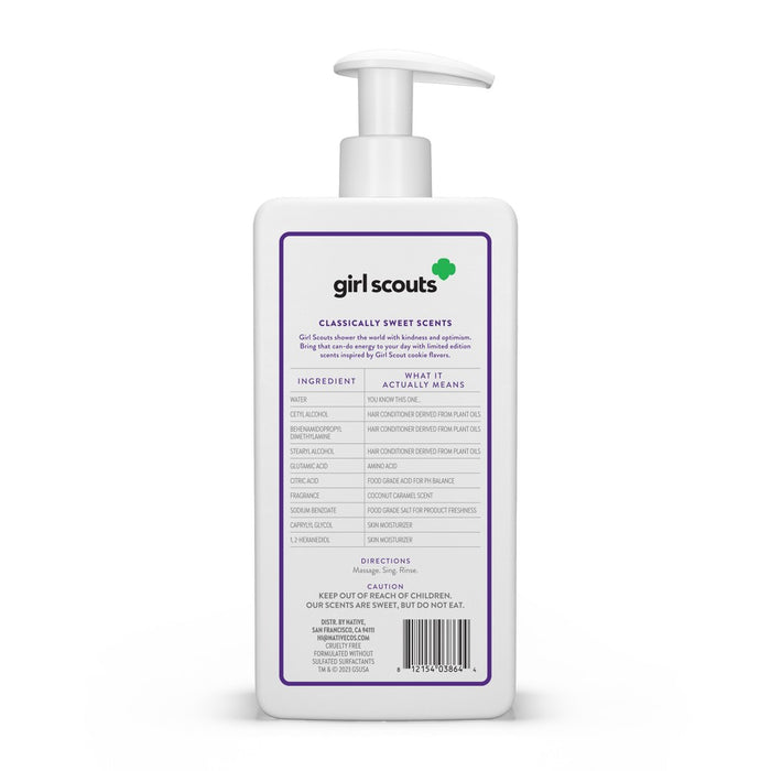 Native Limited Edition Girl Scouts Coconut Caramel Cookie Moisturizing Conditioner - 16.5 fl oz