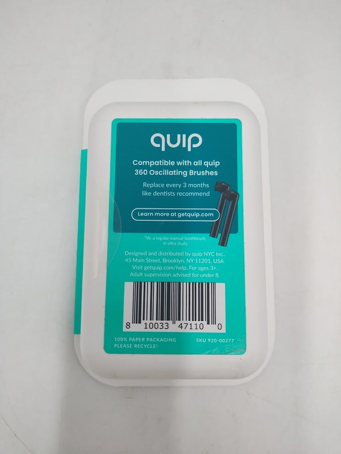 quip Oscillating Brush Head Refill Black - 2pk