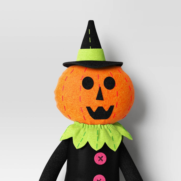 Felt Pumpkin Witch Halloween Figurine - Hyde & EEK! Boutique