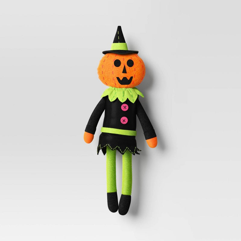 Felt Pumpkin Witch Halloween Figurine - Hyde & EEK! Boutique