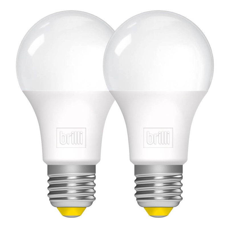 Brilli 2pk A19 60W Wind Down Relaxing Dimmable LED Light Bulbs White