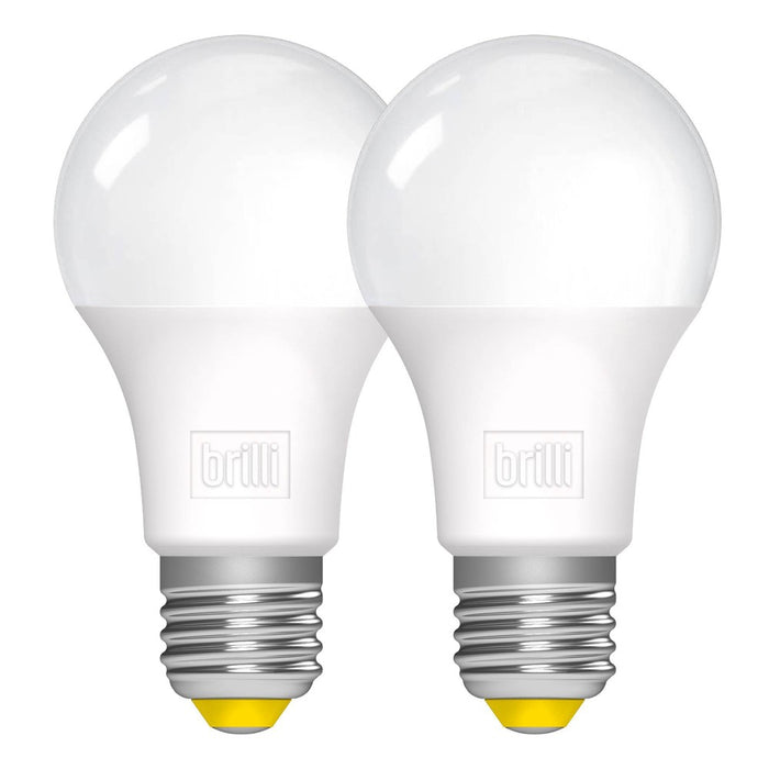 Brilli 2pk A19 60W Wind Down Relaxing Dimmable LED Light Bulbs White