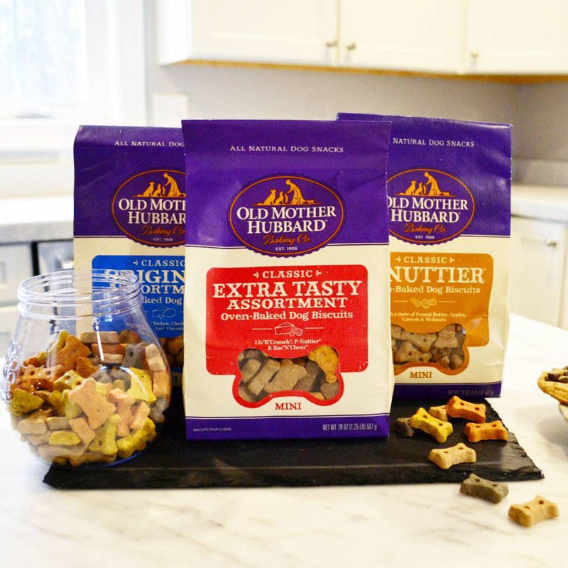 Old Mother Hubbard Classic Crunchy Extra Original Assortment Biscuits Mini Oven Baked Dog Treats - 13oz