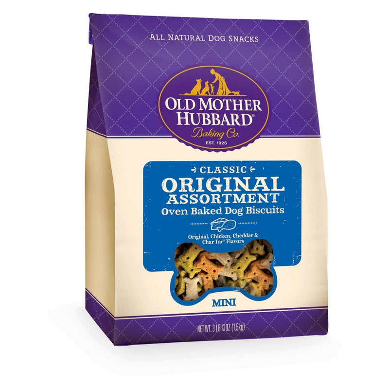 Old Mother Hubbard Classic Crunchy Extra Original Assortment Biscuits Mini Oven Baked Dog Treats - 13oz