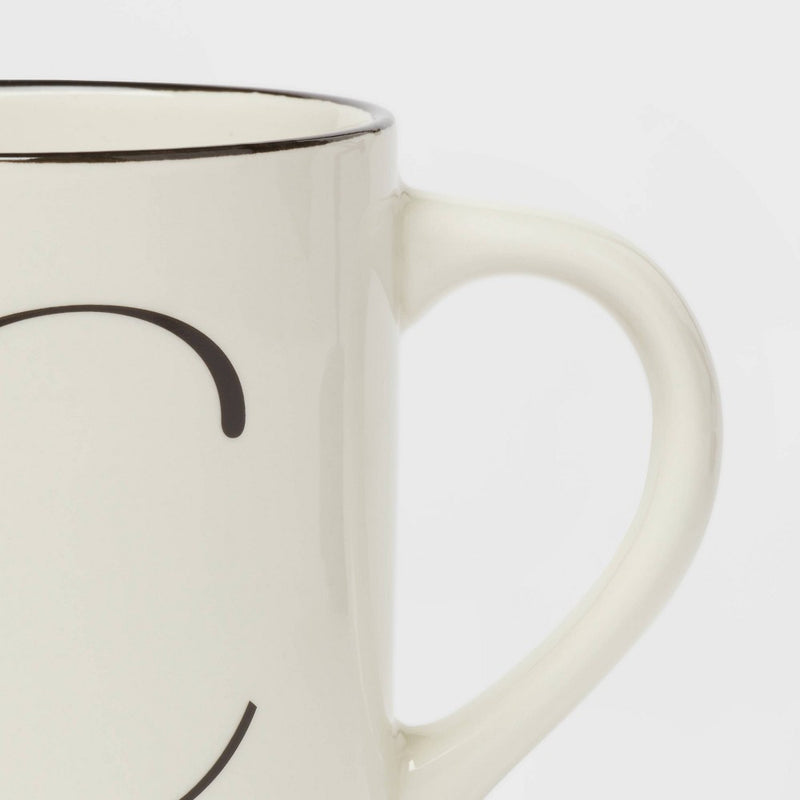 16oz Stoneware Monogram C Mug Ivory - Threshold