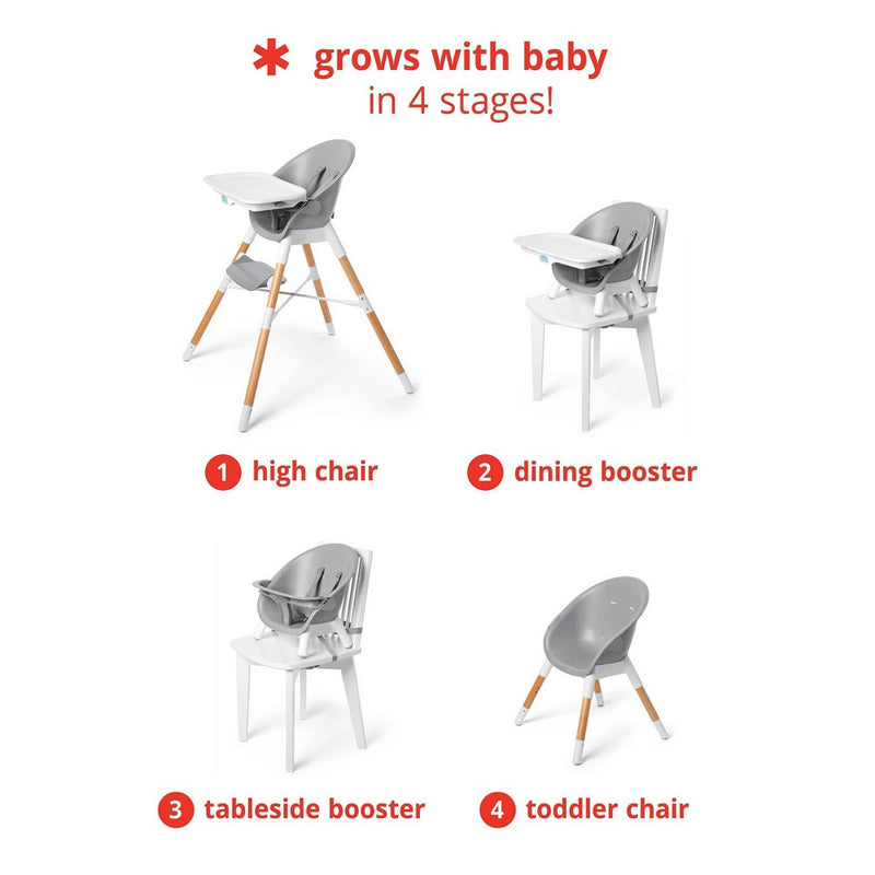 Skip Hop EON 4-in-1 High Chair - Gray/white (LOCAL PICKUP ONLY)
