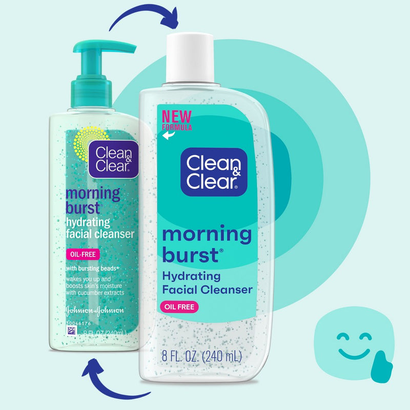 Clean & Clear Morning Burst Oil-Free Hydrating Face Wash - 8 fl oz