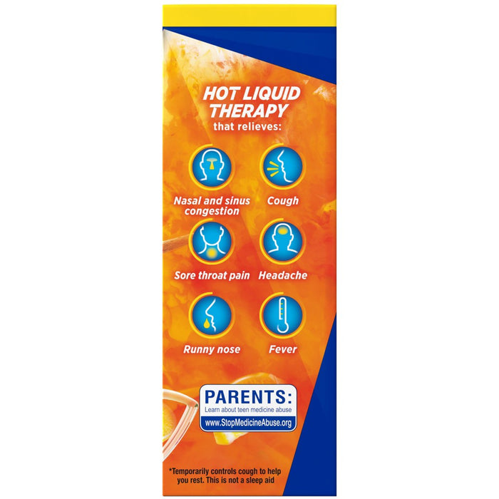 Theraflu Nighttime Severe Cold & Cough Relief Powder - Acetaminophen - Honey Lemon - 6ct