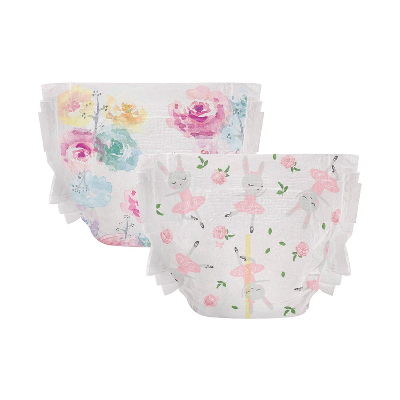 The Honest Company Clean Conscious Disposable Diapers Tutu Cute & Rose Blossom - Size 1 - 78ct