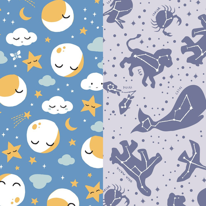The Honest Company Clean Conscious Disposable Overnight Diapers Cozy Cloud + Star Signs - Size 6 - 34ct